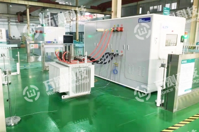 The installation and commissioning site of the State Grid Testing Center project in Leshan, Sichuan Province